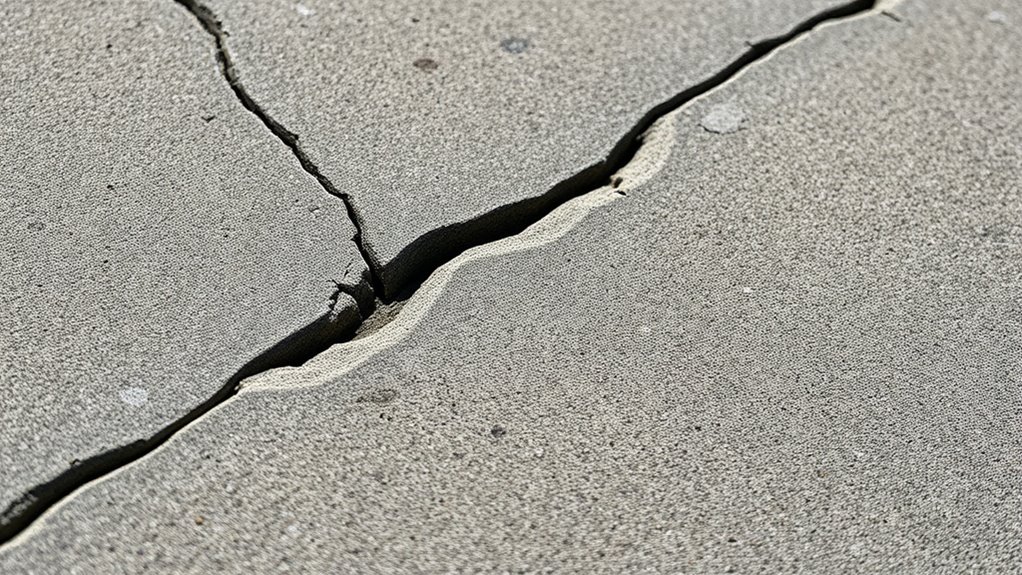 concrete cracks at edges