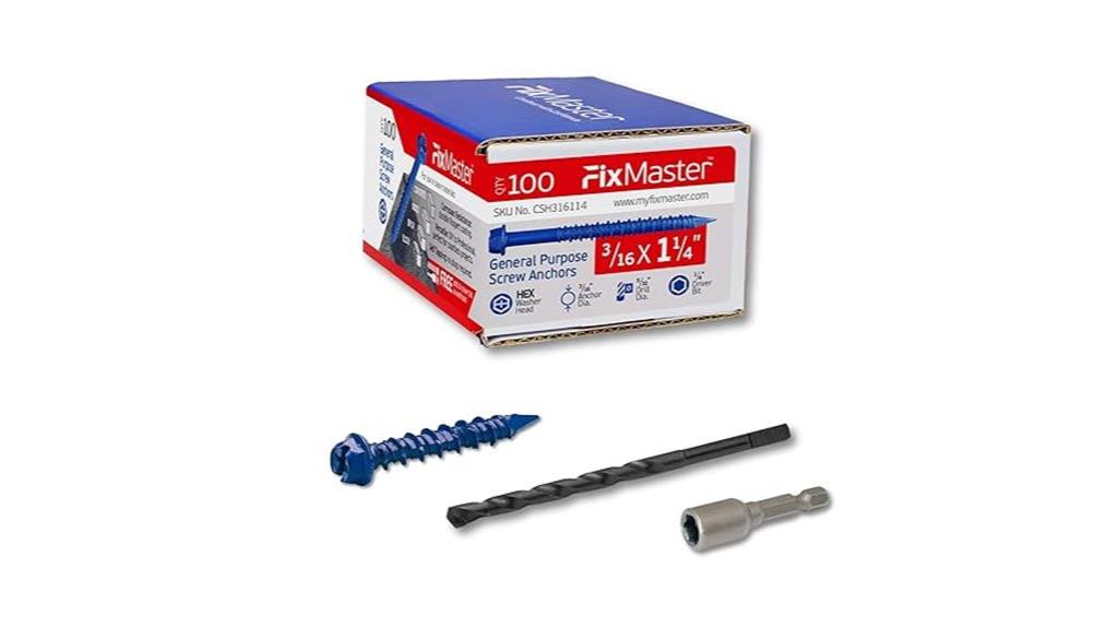 concrete screw anchor set
