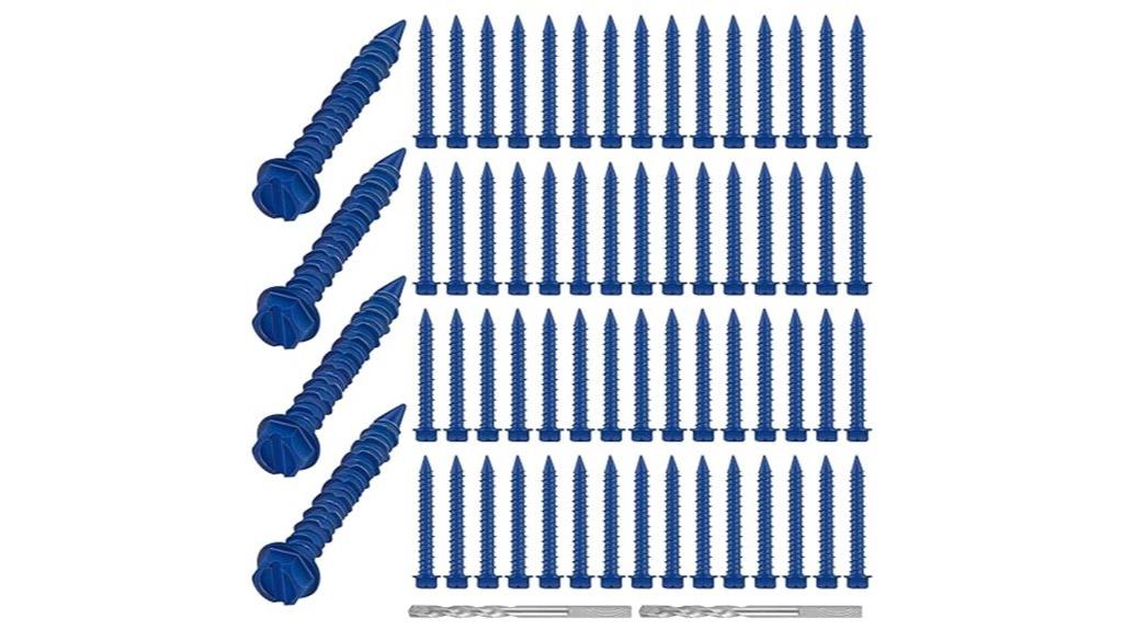 concrete screw anchors pack