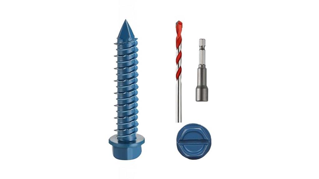 concrete screw kit 100 pieces