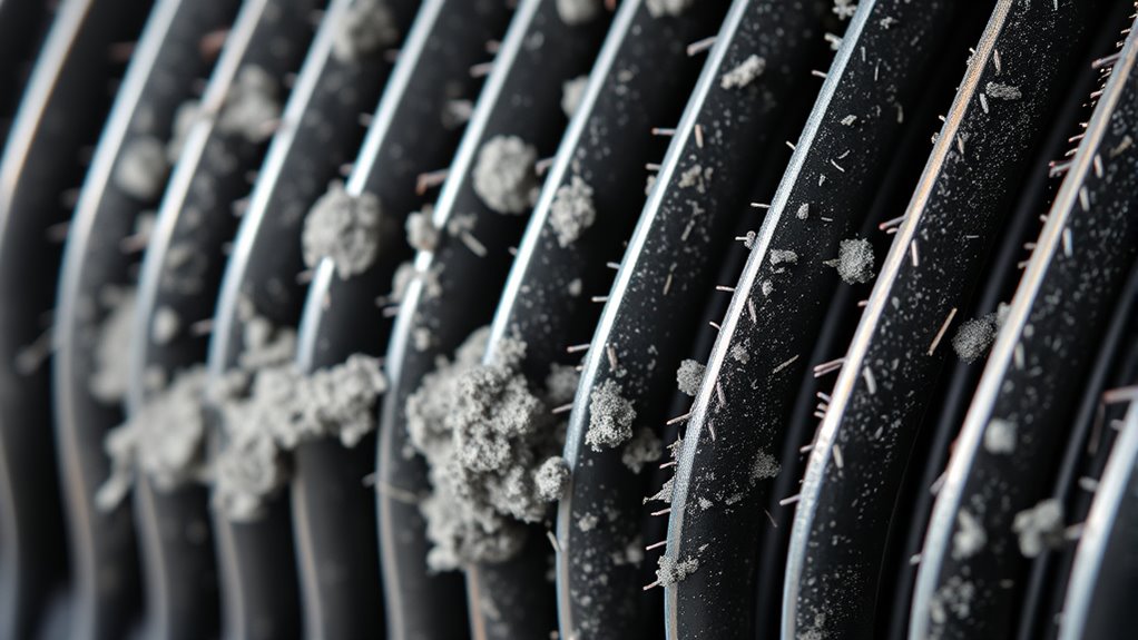 condenser coil damage signs