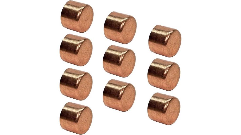 copper pipe cap pack
