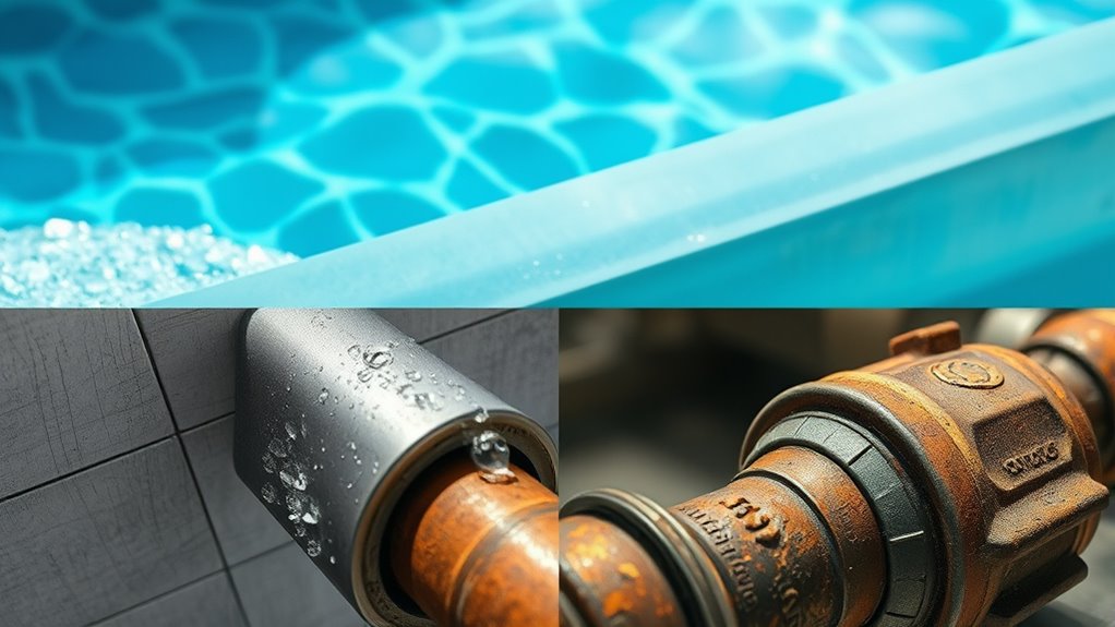 corrosion risks in vanishing edge pools