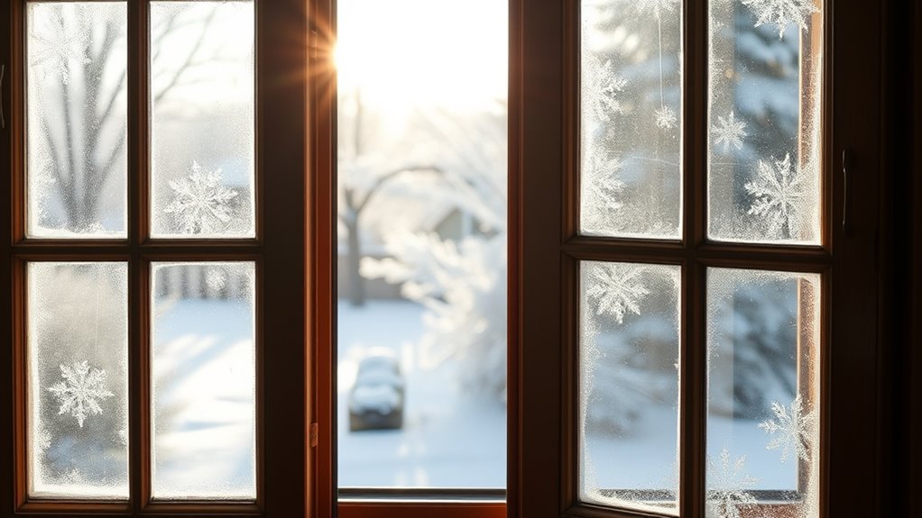 crack windows for fresh air