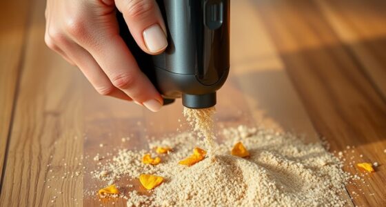 crumbs versus sand cleaning