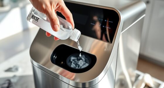 descale and rinse regularly