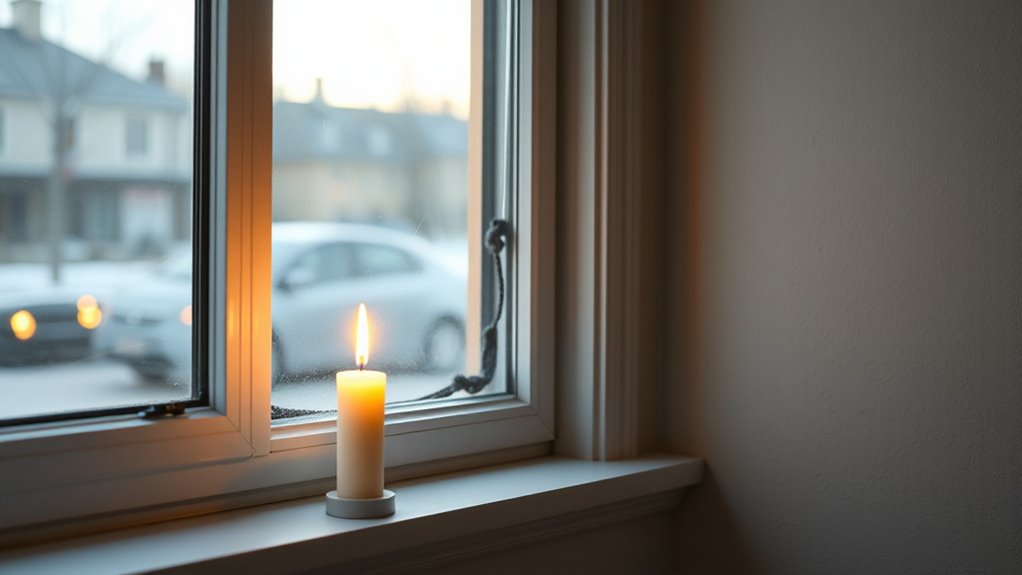 detecting and sealing window drafts