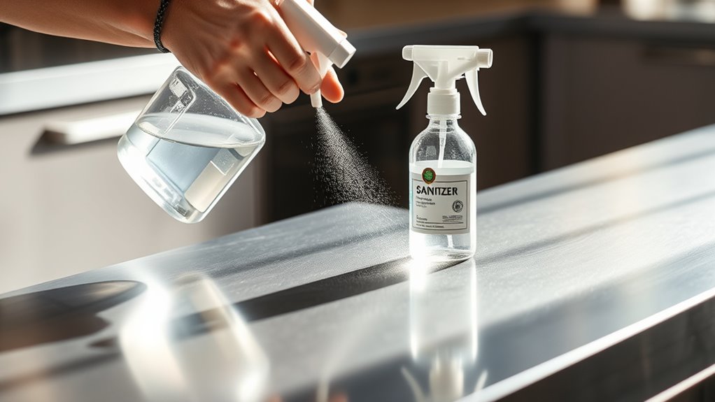 disinfectants versus sanitizers selection