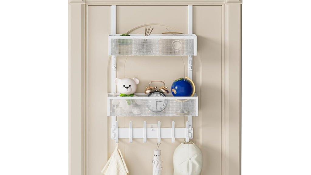 door hooks with baskets