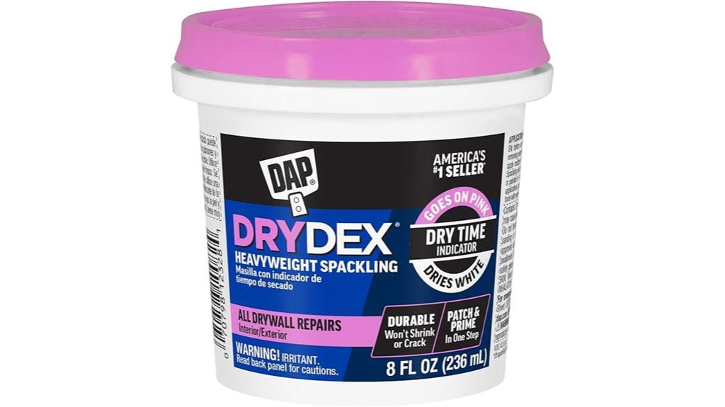 dry time indicator spackling