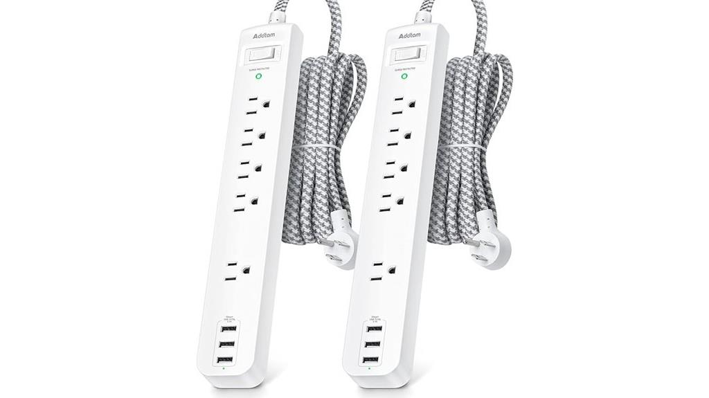 dual pack power strips