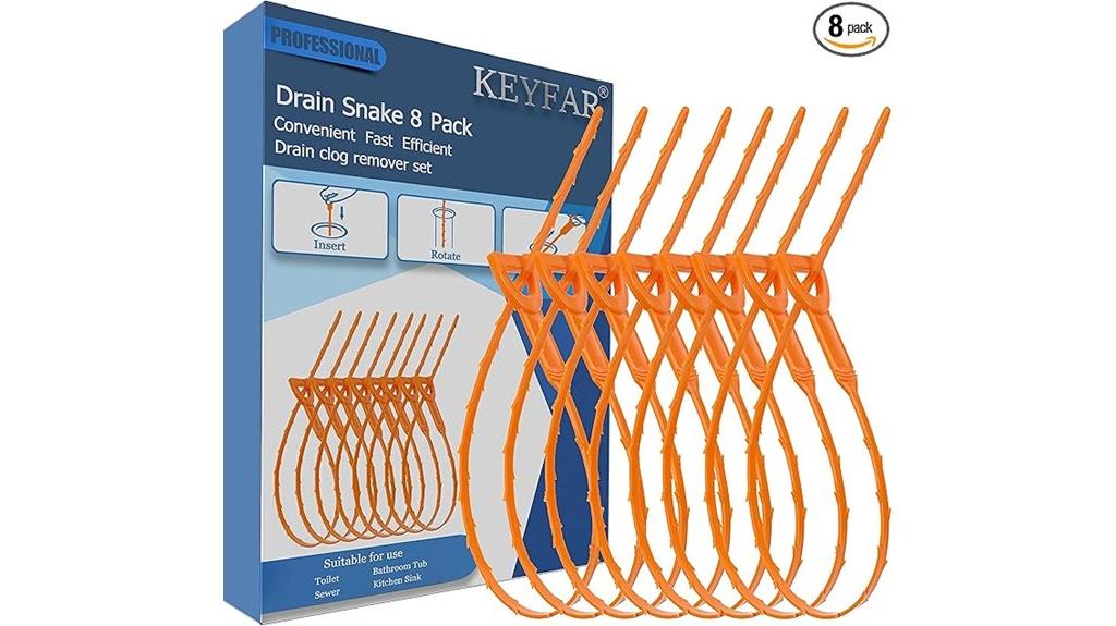 eight pack drain snake kit