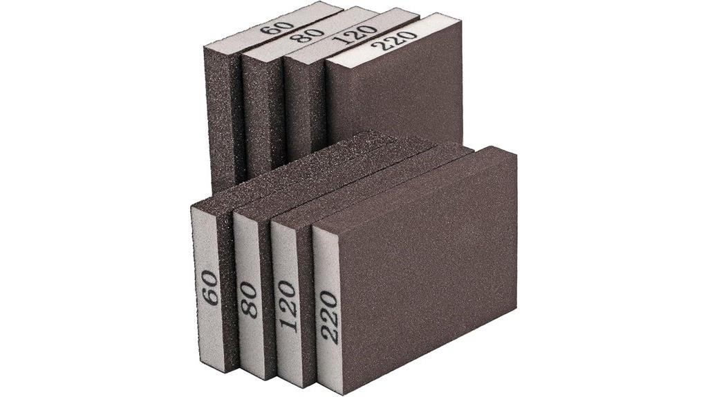 eight piece sanding sponge set