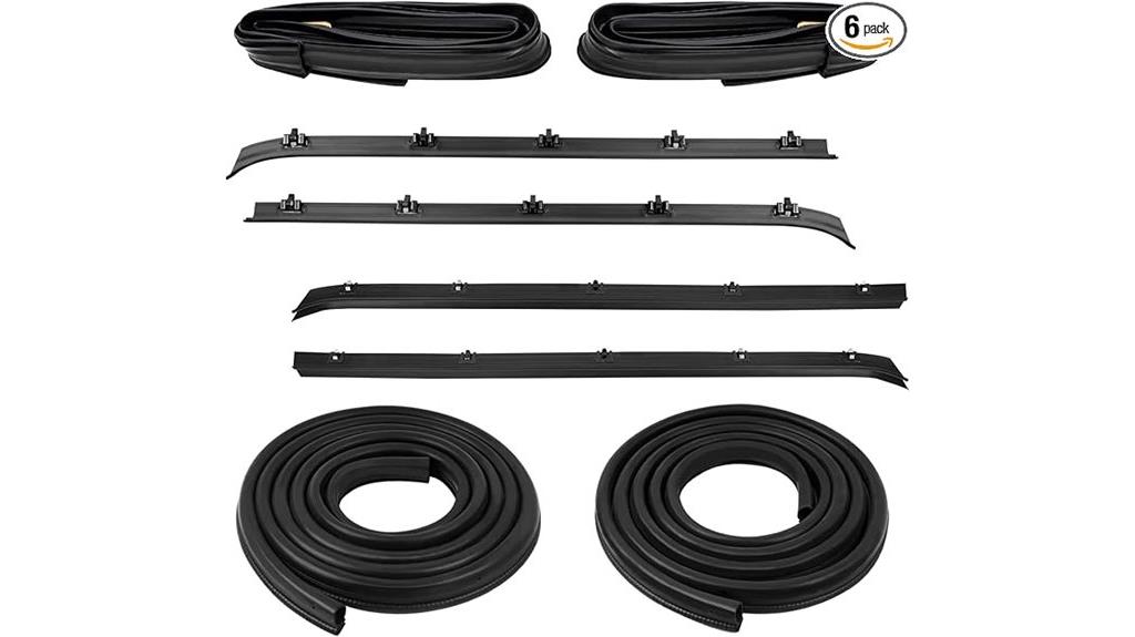 eight piece weatherstrip kit