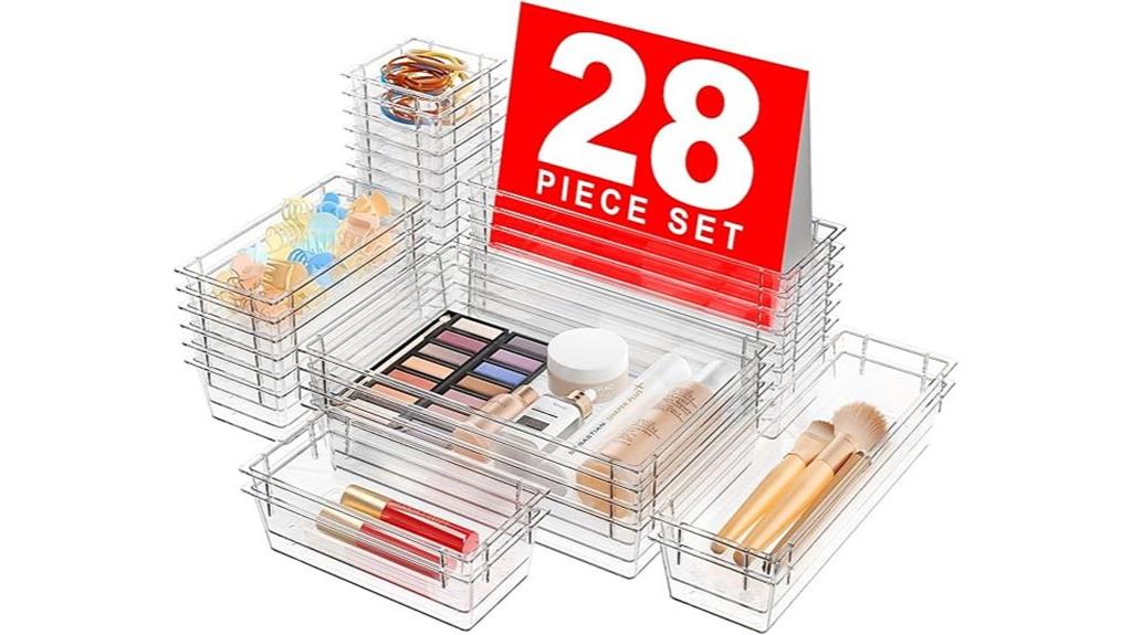 elegant crystal drawer organizer