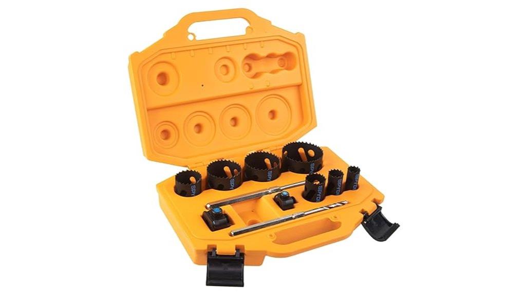 eleven bi metal hole saws