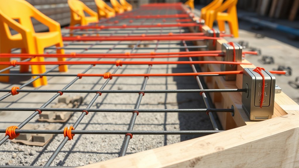 ensure proper rebar placement