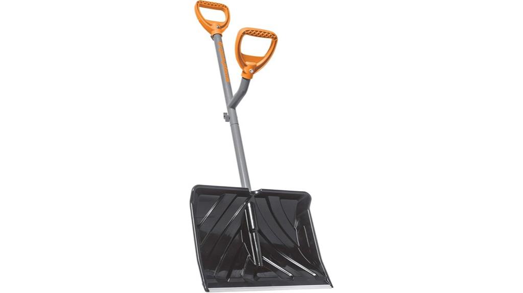 ergonomic snow shovel