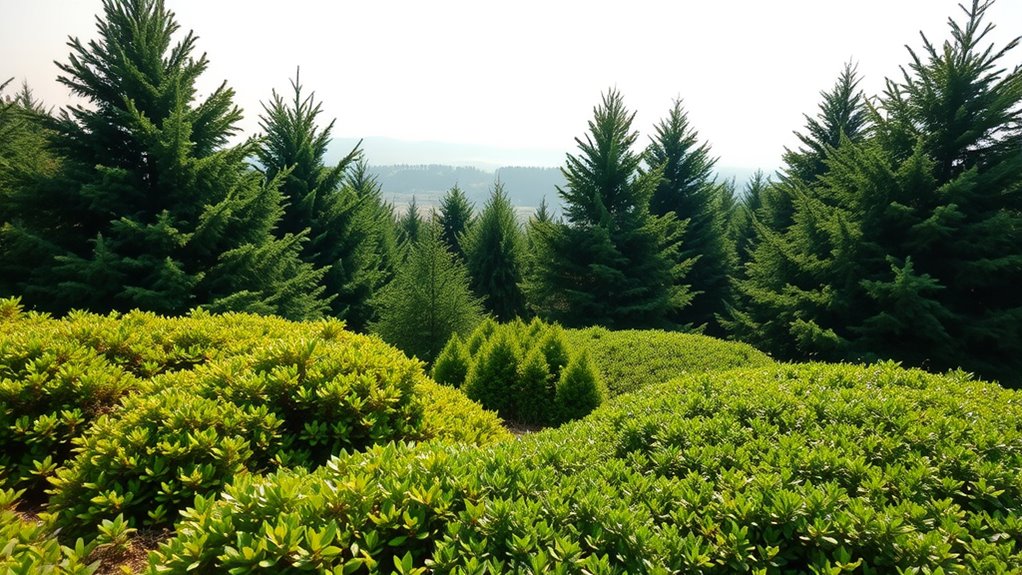 evergreen trees for year round greenery