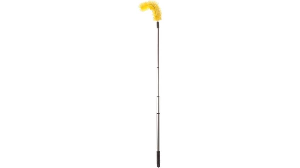 extendable gutter cleaning brush