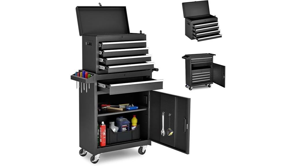 five drawer metal cabinet