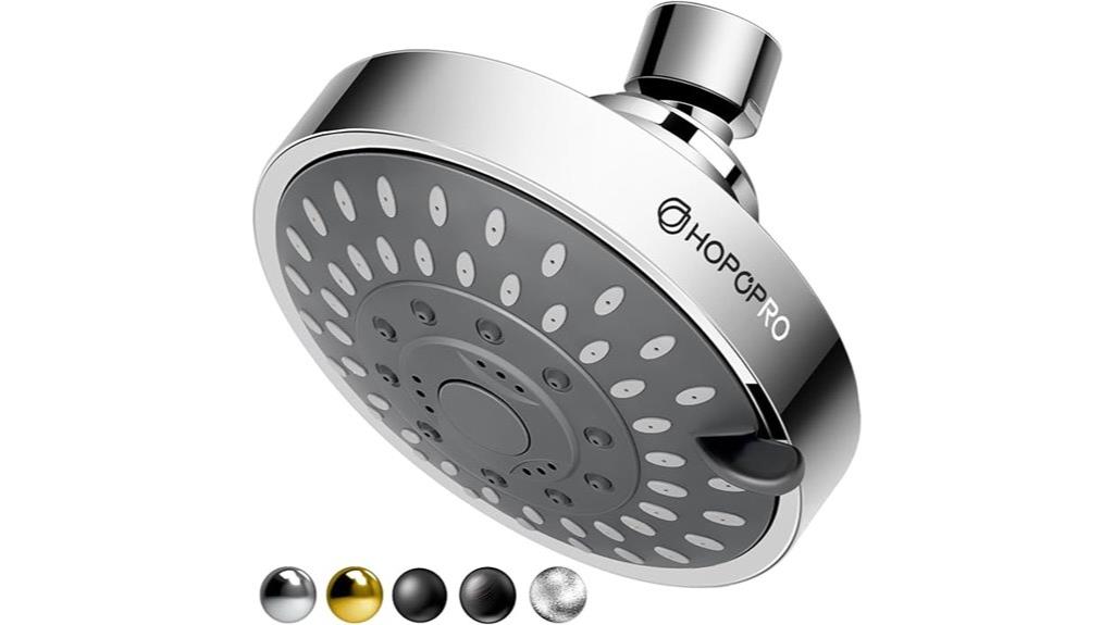 five mode high pressure shower