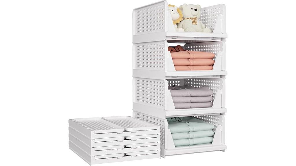 five pack stackable baskets