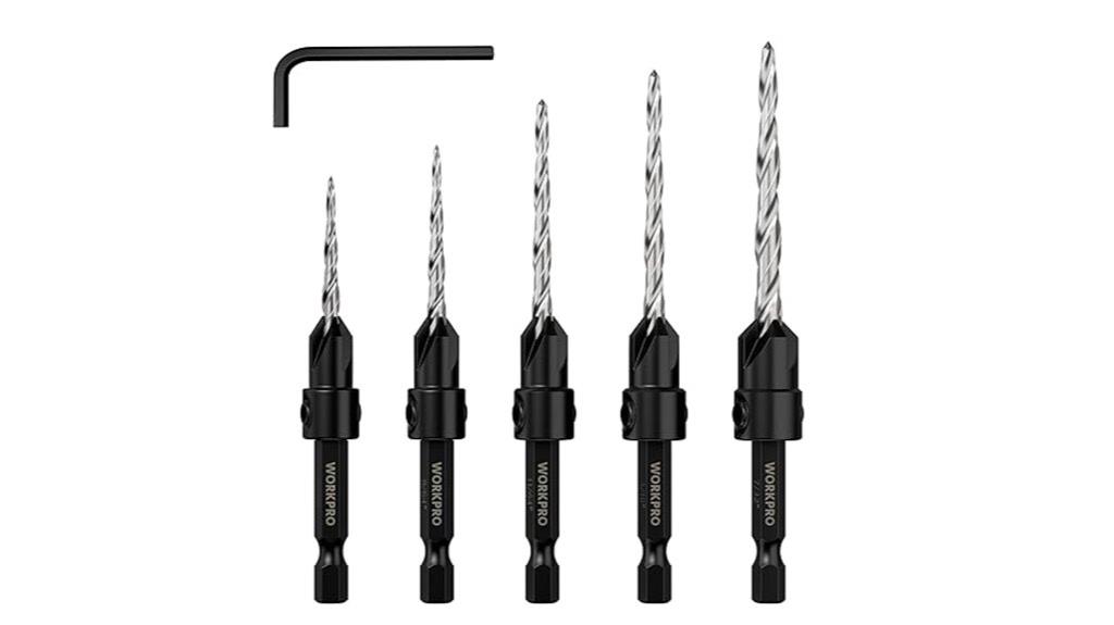 five piece drill set