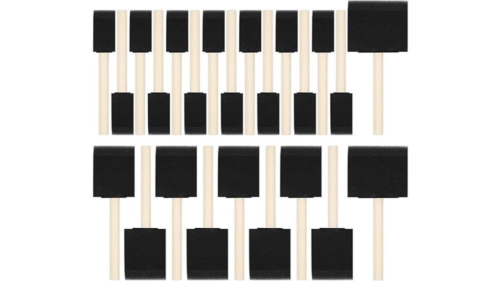 foam brush set pack