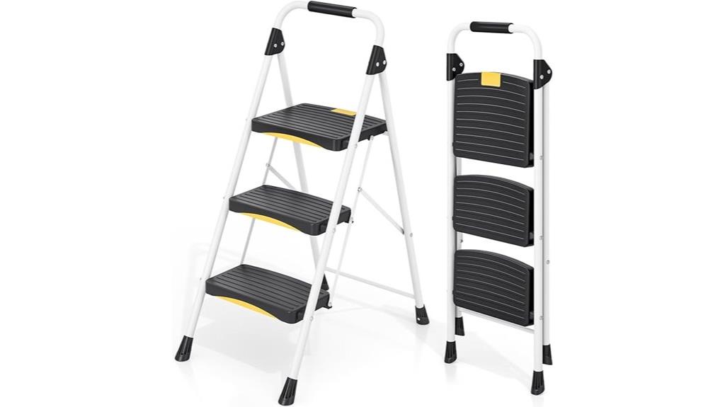 folding steel step ladder
