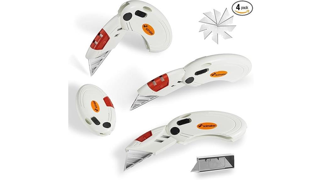 four pack folding utility knives
