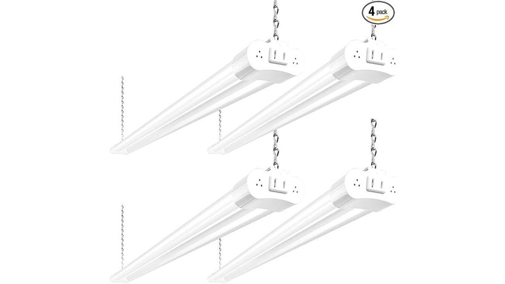 four pack led shop lights