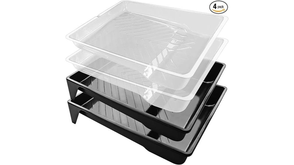 four pack of paint tray liners