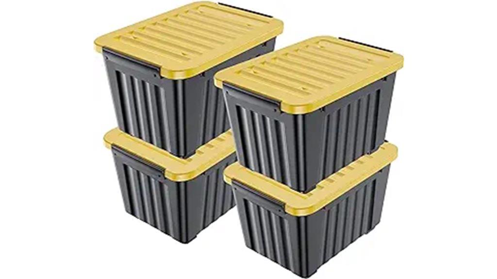 four pack storage bins