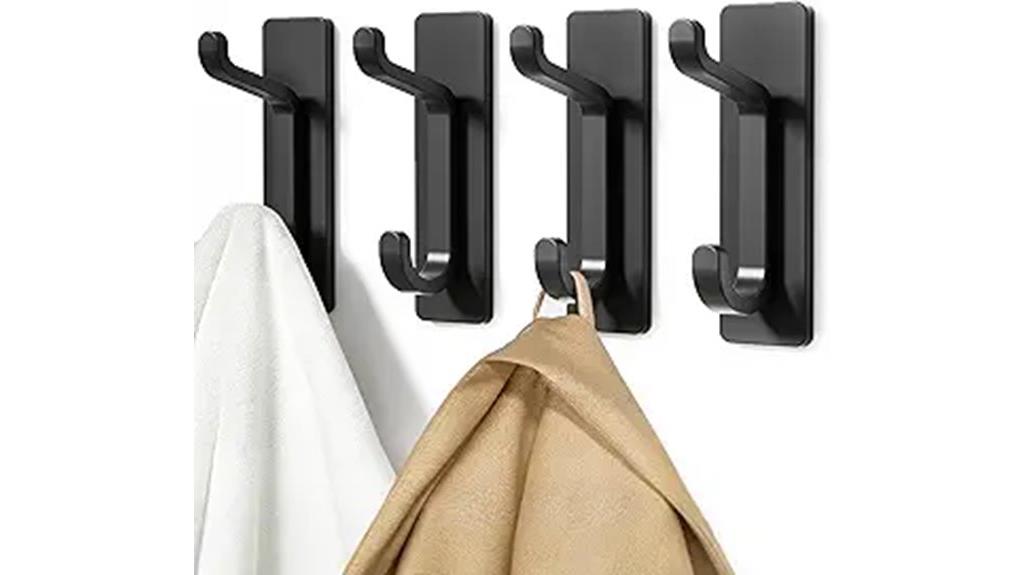four pack wall hooks