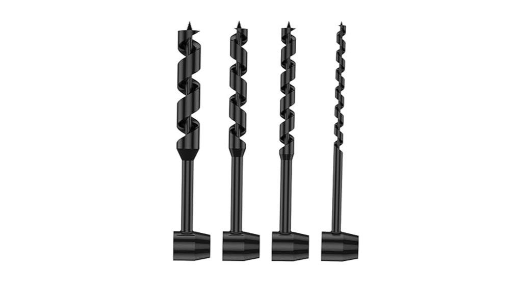 four piece hand auger set