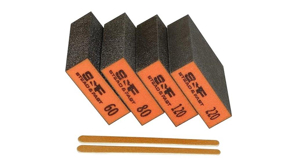 four piece sanding sponge set