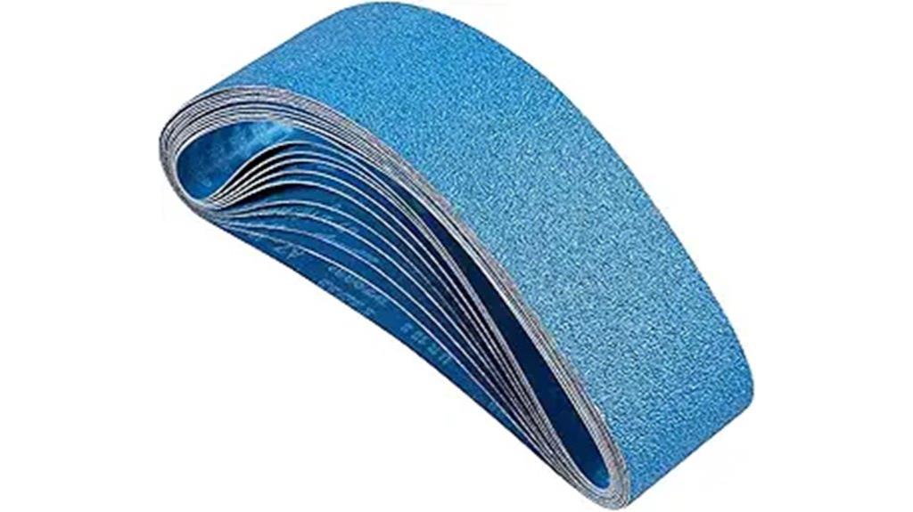 four piece zirconia sanding belts