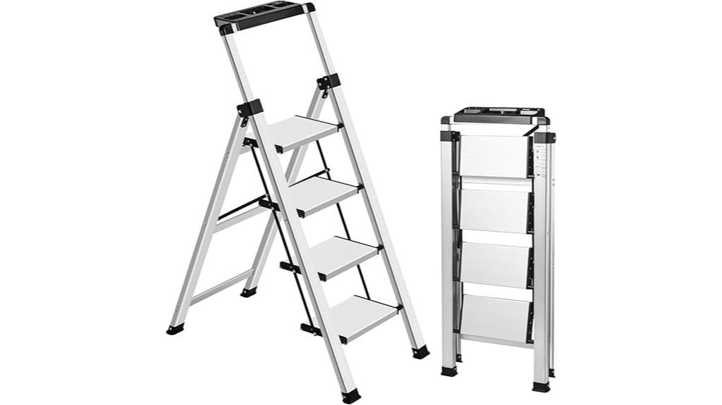 four step anti slip ladder