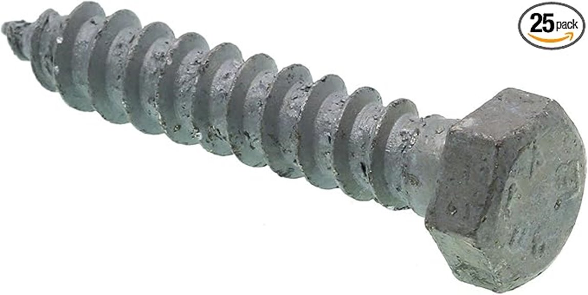 galvanized steel lag screws