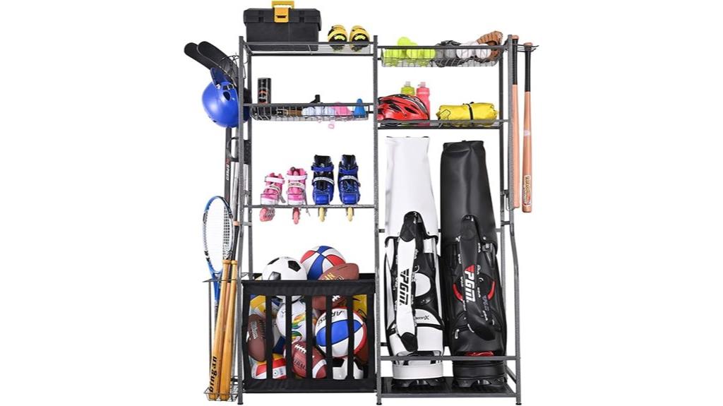 garage sports equipment organizer