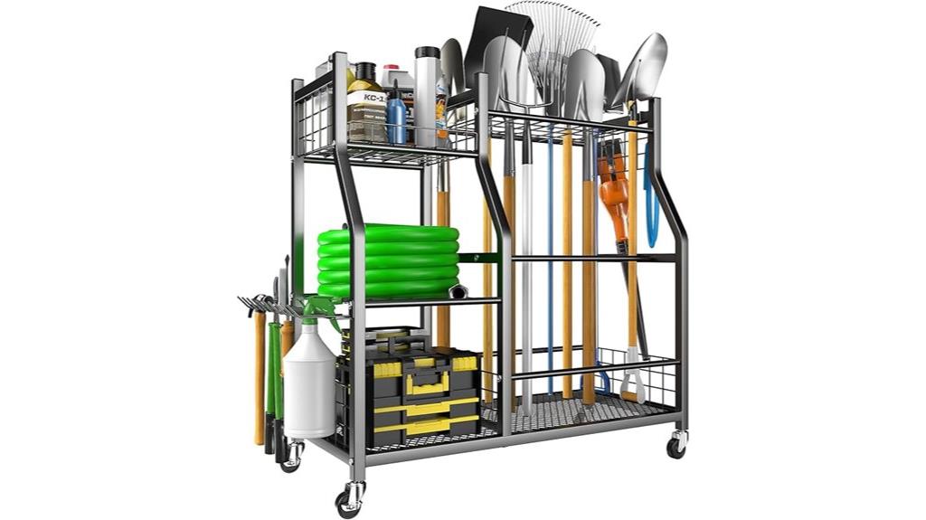garden tool storage stand