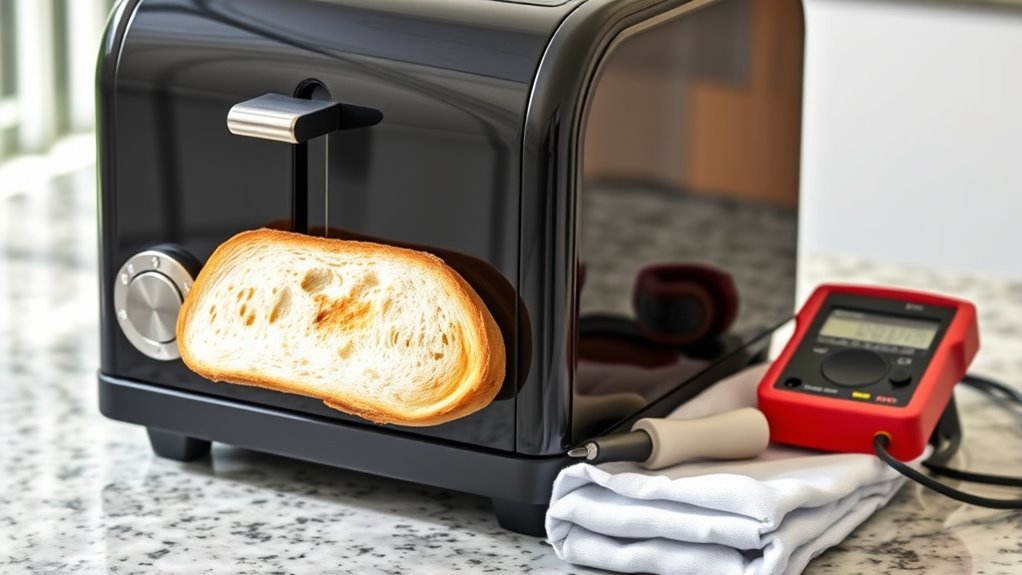 gather tools prepare toaster