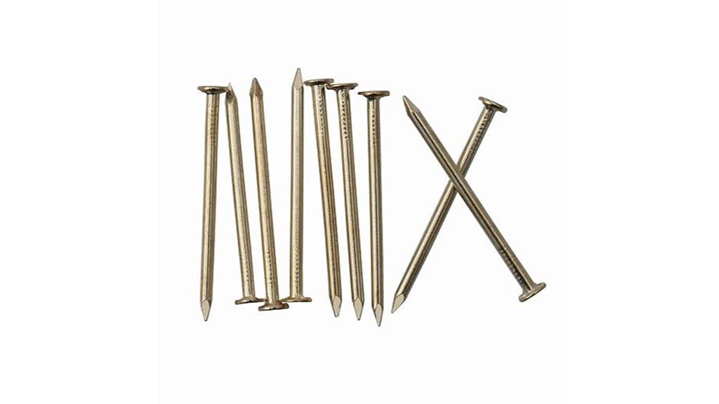 gold brass hardware nails
