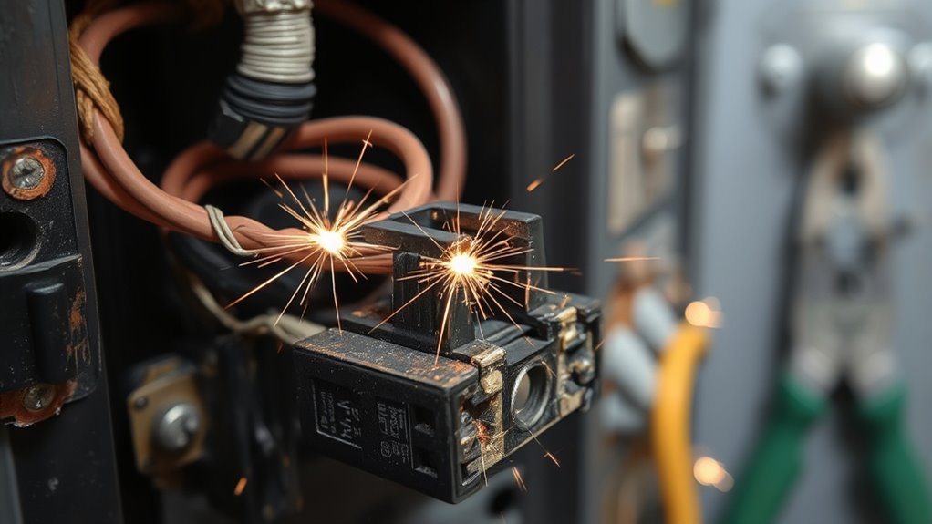 heater wiring short circuits