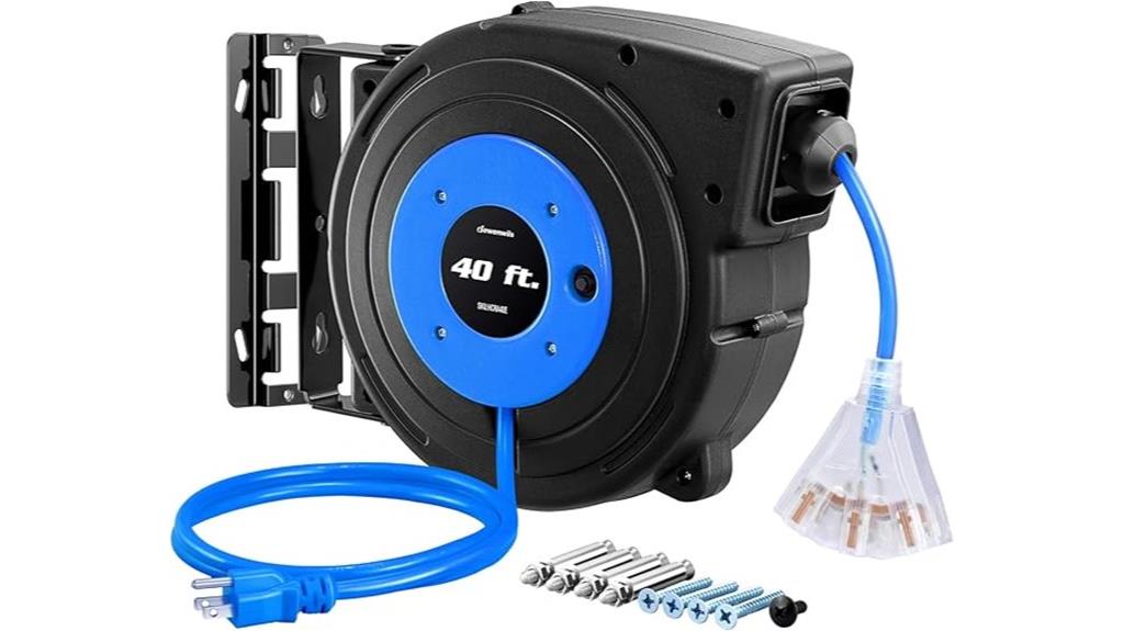 heavy duty 40 foot retractable cord
