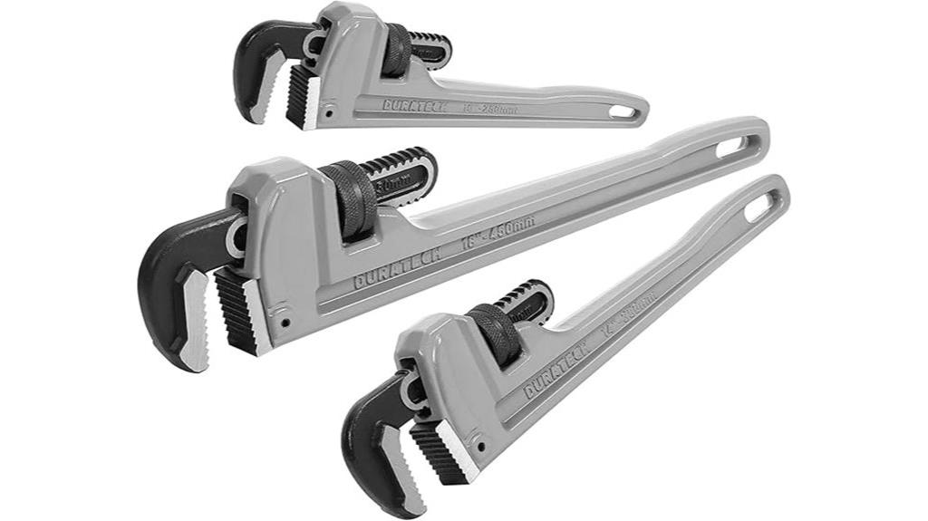 heavy duty aluminum pipe wrench