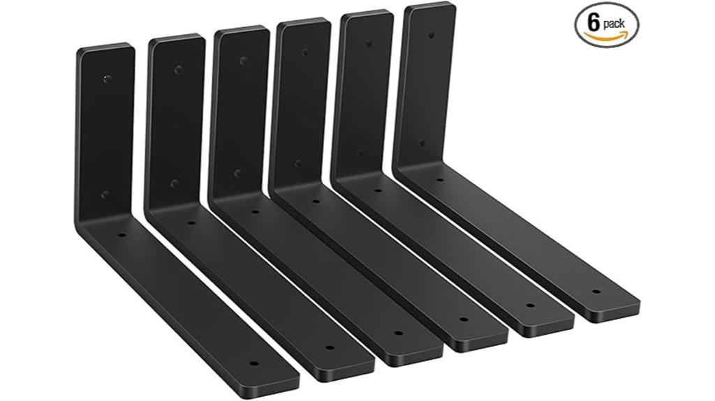 heavy duty black brackets