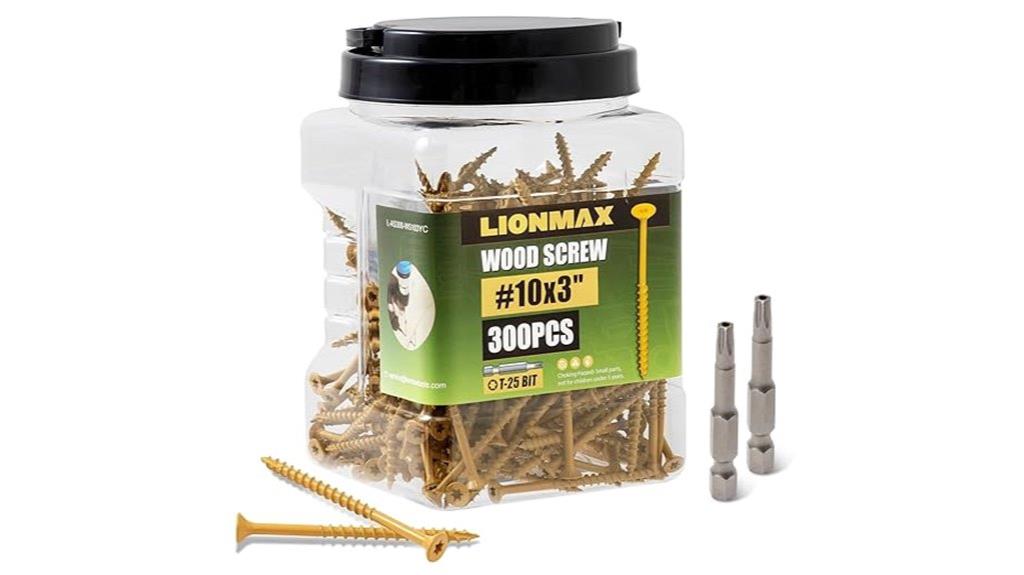 heavy duty deck screw set