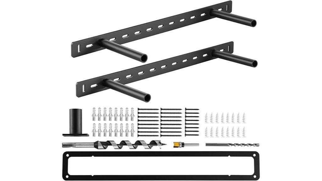 heavy duty floating shelf brackets